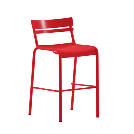 Flash Furniture XU-CH-10318-B-RED-GG Nash Stacking Bar Stool 300 Lb. Weight Capacity