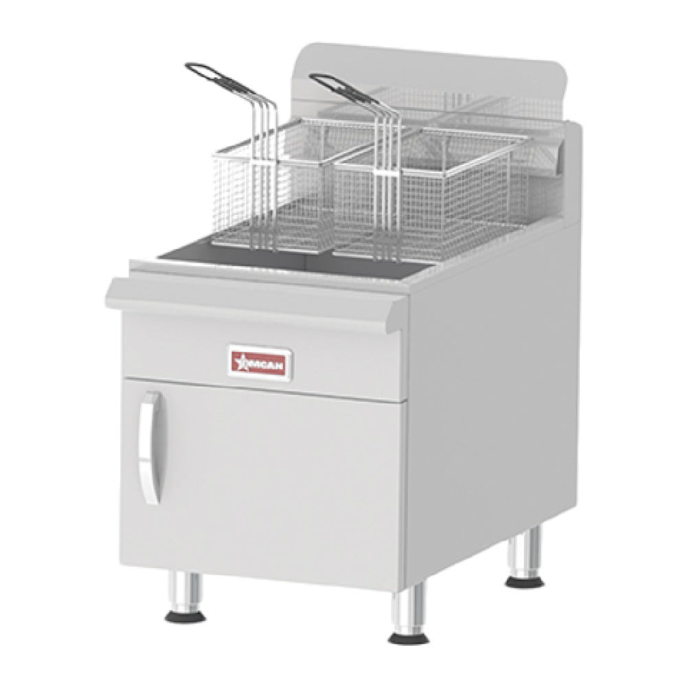 Omcan 43088 (CE-CN-UR-CF30-NG) Fryer Countertop Natural Gas