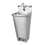 Klinger's Trading FOOT-FVHS-1000 Hand Sink Floor Mounted With Foot Pedal Valves