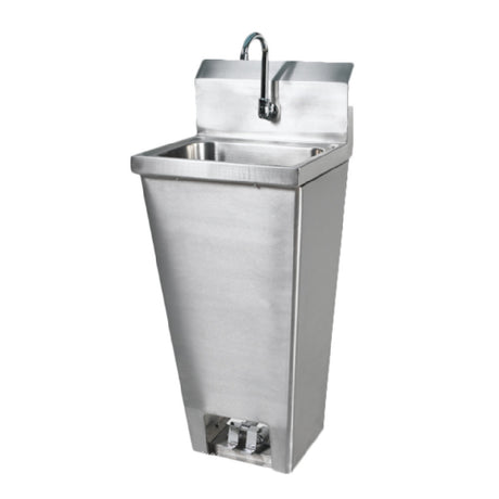 Klinger's Trading FOOT-FVHS-1000 Hand Sink Floor Mounted With Foot Pedal Valves