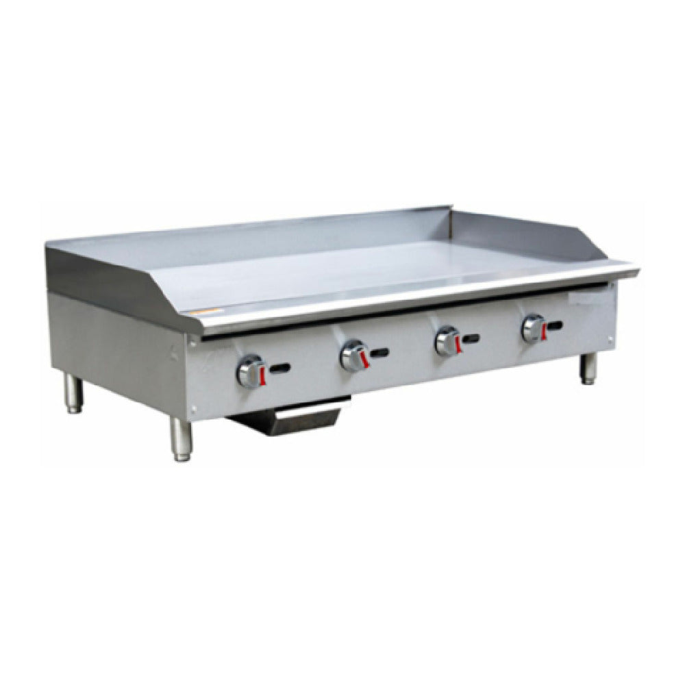 Hubert 29Y-009 - Kratos® Gas Griddle, 48"W X 20-3/5"D Cooking Area, Thermostatic Controls