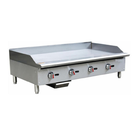 Hubert 66815 - Kratos® Gas Griddle, 48"W X 20-3/5"D Cooking Area, Thermostatic Controls