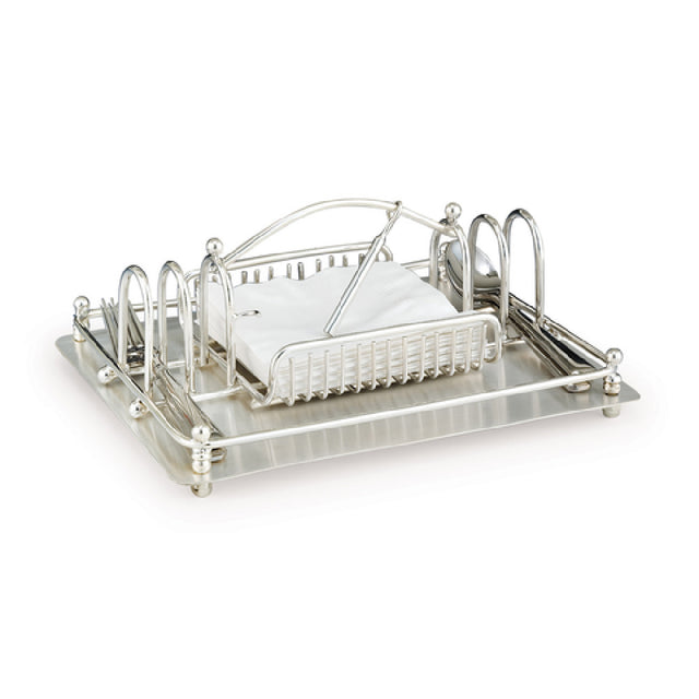 Steelite DW0738SS Flatware Napkin Rack 11.0"W X 9.0"D X 5.0"H 18/10 Stainless