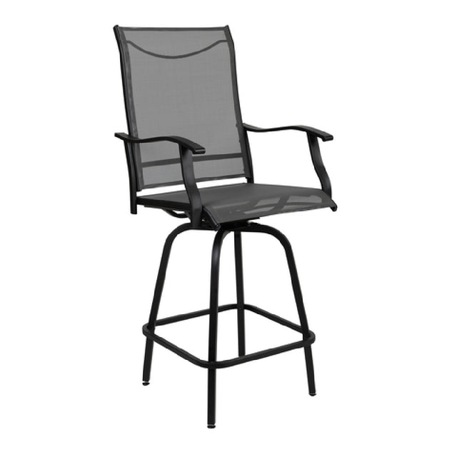 Flash Furniture 2-ET-SWVLPTO-30-GR-GG Patio Swivel Stool 300 Lb. Weight Capacity