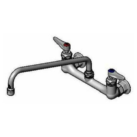 T&S Brass B-2299-CR Mixing Faucet Wall Mount 8" Adjustable Centers