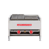 American Range AECB-48_NAT - Lava-Rock Broiler, Gas, Countertop