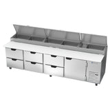 Beverage Air DPD119HC-6 Pizza Top Refrigerated Counter Four-section 119"W