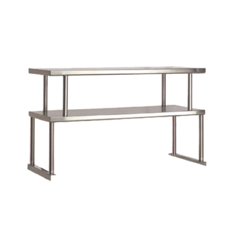 Advance Tabco TOS-4 Food Table Overshelves Double 62-7/16"W X 12"D X 27-1/8"H