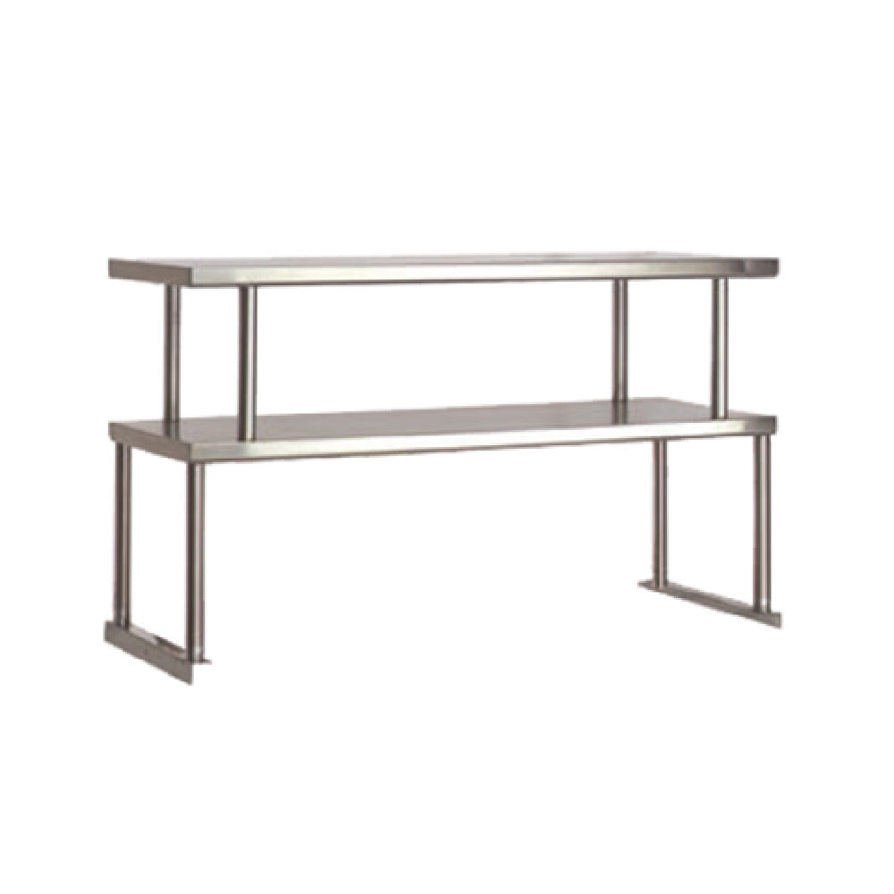 Advance Tabco TOS-6-18 Food Table Overshelves Double 93-1/16"W X 18"D X 27-1/8"H