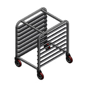 Winholt AL-1808-H-32H - Pan Rack, Half-height, Holds (8) 18" X 26" Trays
