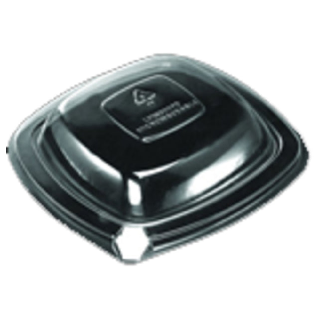 Dinex DXL500PDCLR Proex Dome Lid For Square Side Dish Container Polystyrene