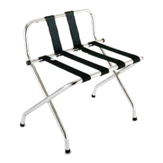 Central Specialties S1055B-C-BL-1 Luggage Rack 24-1/4"W X 16"D X 26-1/2'H High Back With Webbing