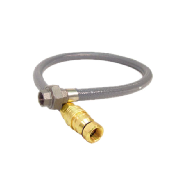 Ultrafryer Systems 24456 1-1/4" Gas Flex Line 48" Long Hose With 36" Restraining Cable