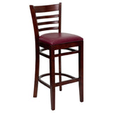 Flash Furniture XU-DGW0005BARLAD-MAH-BURV-GG Hercules Series Restaurant Bar Stool