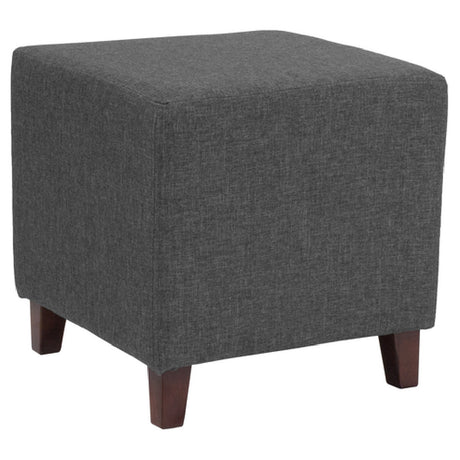 Flash Furniture QY-S09-DGY-GG Ascalon Ottoman/Pouf 16-1/2"W X 16-1/2"D X 16"H