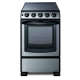 Summit REX2071SSRT Electric Range 20"W 2.3 Cu.ft. Oven Capacity