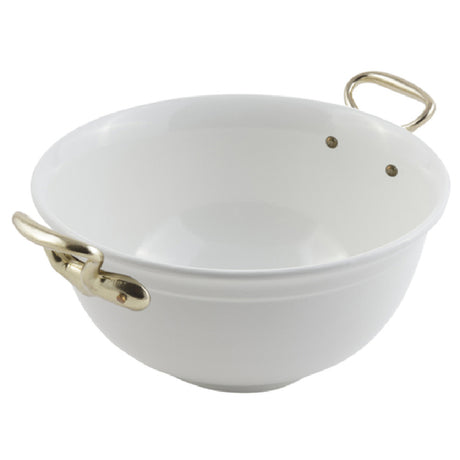 Bon Chef 9070HRPWHT Tulip Bowl With Round Handles 4 Qt.