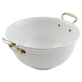 Bon Chef 9070HRPLATINUMGRA - Tulip Bowl, With Round Handles, 4 Qt.