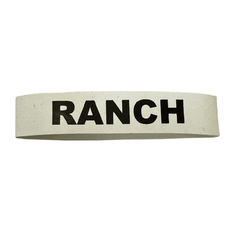 Service Ideas FBRANCHWB Flavor Band For "RANCH" In White