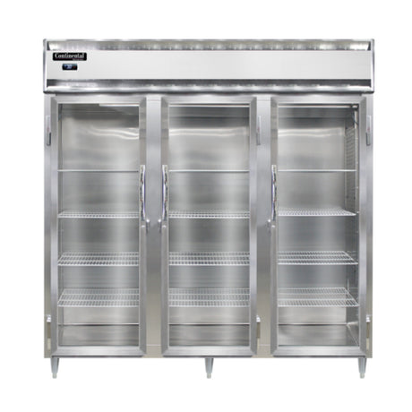 Continental Refrigerator D3RNSSPT-GD-SD Designer Line Refrigerator 72 Cubic Ft. Capacity