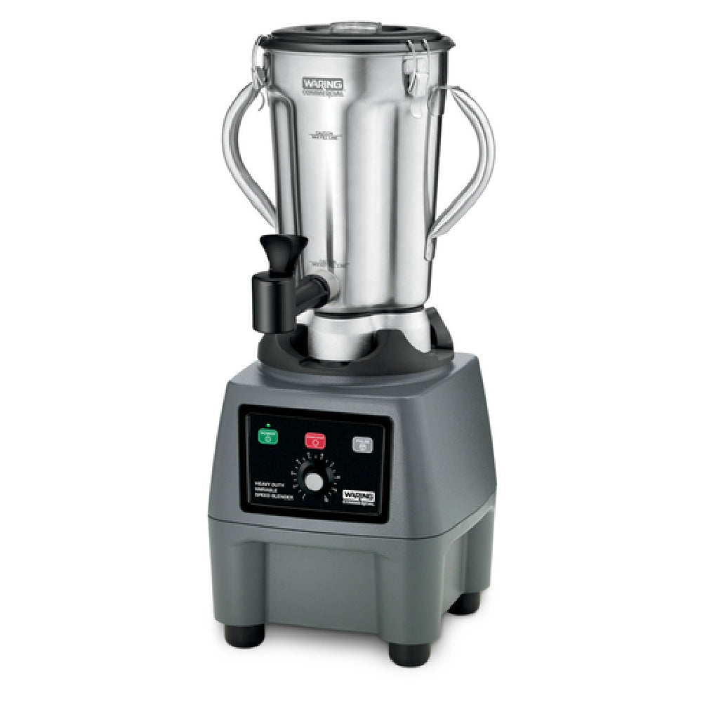 Waring CB15VESF Commercial Blender 4 Liter (135 Oz.) Stainless Steel Container With Spigot