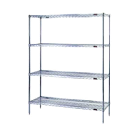 Eagle S4-63-1848Z Starter Shelving Unit 4-tier 48"W X 18"D X 63"H