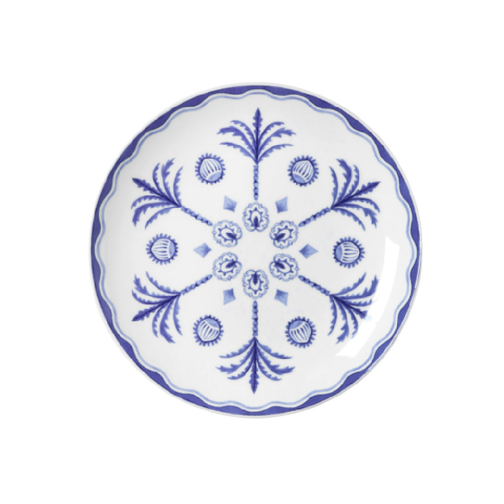 Steelite 82124AND0163 Plate Coupe 8.25" X 0.875" Sultans Garden Blue