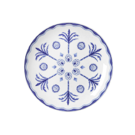 Steelite 82124AND0163 Plate Coupe 8.25" X 0.875" Sultans Garden Blue