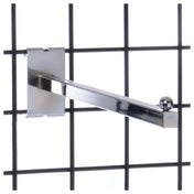 Hubert 20281 - Gridwall Faceout, 12"L, Straight Arm
