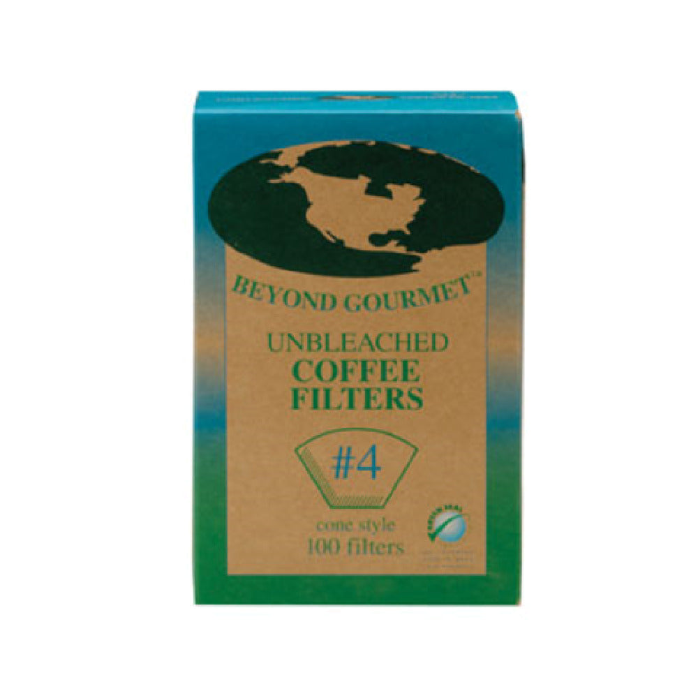 Harold Import Co. 0404PRO Beyond Gourmet™ Unbleached Coffee Filters #4 (100 Each Per Box) (20 Boxes Total Per Display/case)