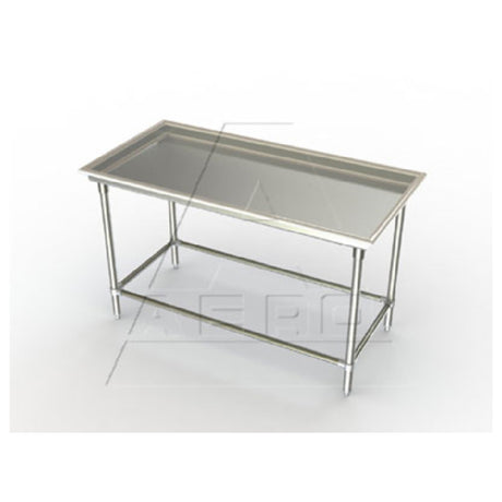 AERO Manufacturing 3ST-48 Sorting Table 51"W X 30"D 16 Gauge 300 Series Stainless Steel