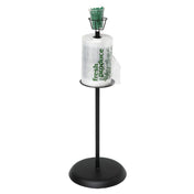 Hubert 38560 - Roll Bag Holder/Dispenser, 14" Dia. X 40"H, Floor Stand