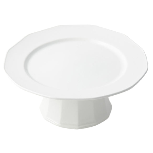 Bon Chef 90979106TERRA Prism Pedestal Tray 13" X 3-1/4"H Aluminum With Ceramic-look Coating