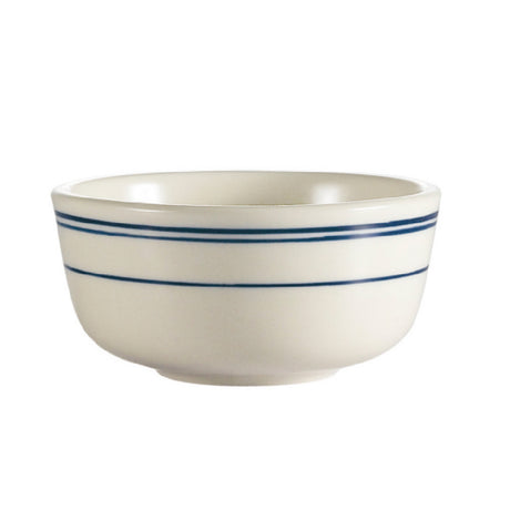 CAC China BLU-95 Blue Line Jung Bowl 9-1/2 Oz. 4-3/8" Dia. X 2-1/4"H