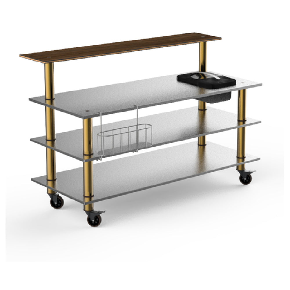 Steelite MGCMLC06WBXW Mogogo Buffet Solutions Modular ProBar Station 4-tier 71" X 40" X 47-1/2"H