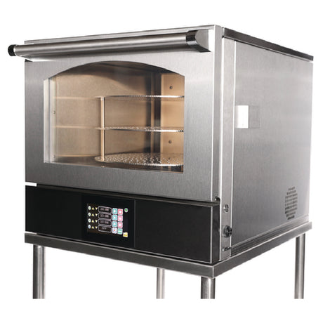 Doyon RPO3 Jet-Air Rotating Pizza Oven Electric Nickel Plated Three Tier Plates With Removable Top Tray