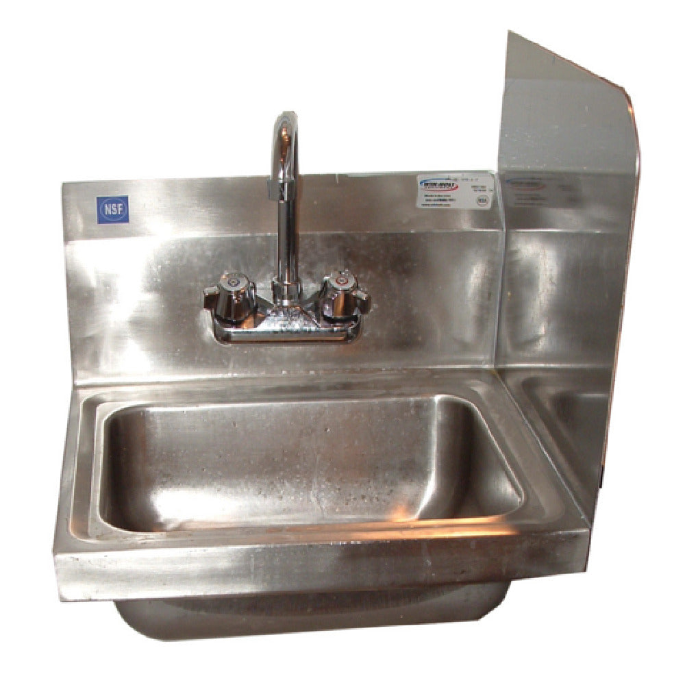 Winholt WS-HS-1410-5-F-RSS - Hand Sink, Wall Mount, Right Welded Sidesplash