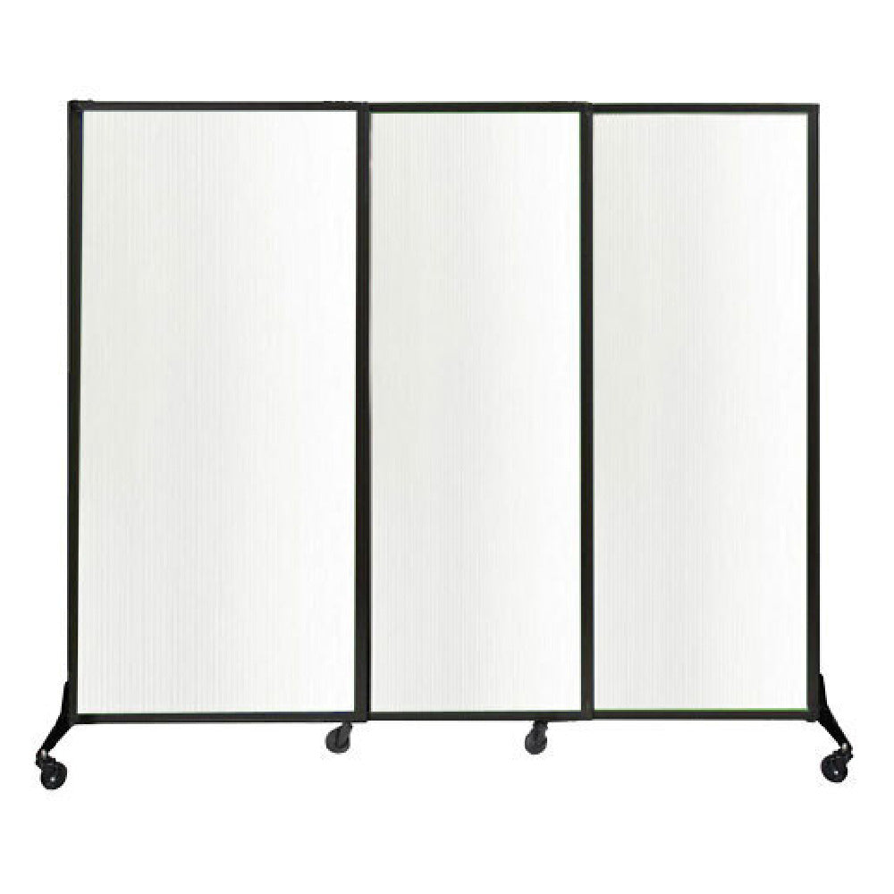 Omcan 46773 (46773) Quick-Wall (Sliding) Portable Partition W 7' X H 6'8" Clear Polycarbonate