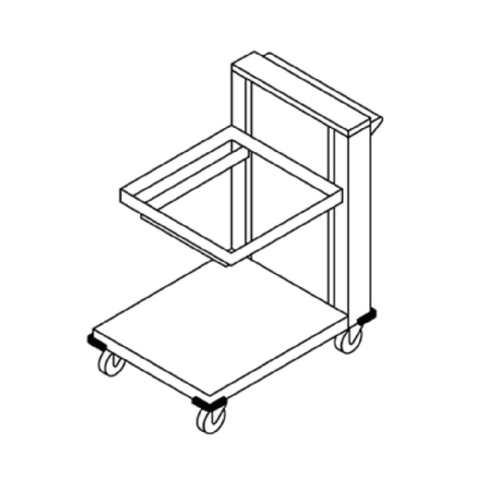 Dinex DXPIDRC1020 Rack Dispenser Cantilever Style Mobile Design