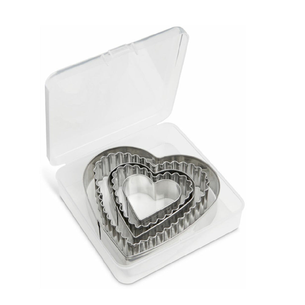 Harold Import Co. 22142 Mrs. Anderson's Baking® Heart Cookie Cutter Set 5 Graduated Cutters (1.522.2533.5" X 0.75" High) In A Reusable Storage Container