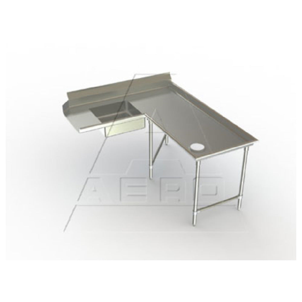 AERO Manufacturing 3SDI-R-120 Delux™ Soiled Dishtable Island Design 60" Machine To Corner