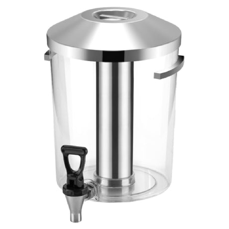 Vollrath V904807 Acrylic Beverage Dispenser With Lid 6-3/4 Qt Capacity 8-5⁄8" Dia. X 11-1⁄8"H