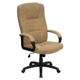 Flash Furniture BT-9022-BGE-GG Executive Swivel Office Chair 250 Lb. Weight Capacity