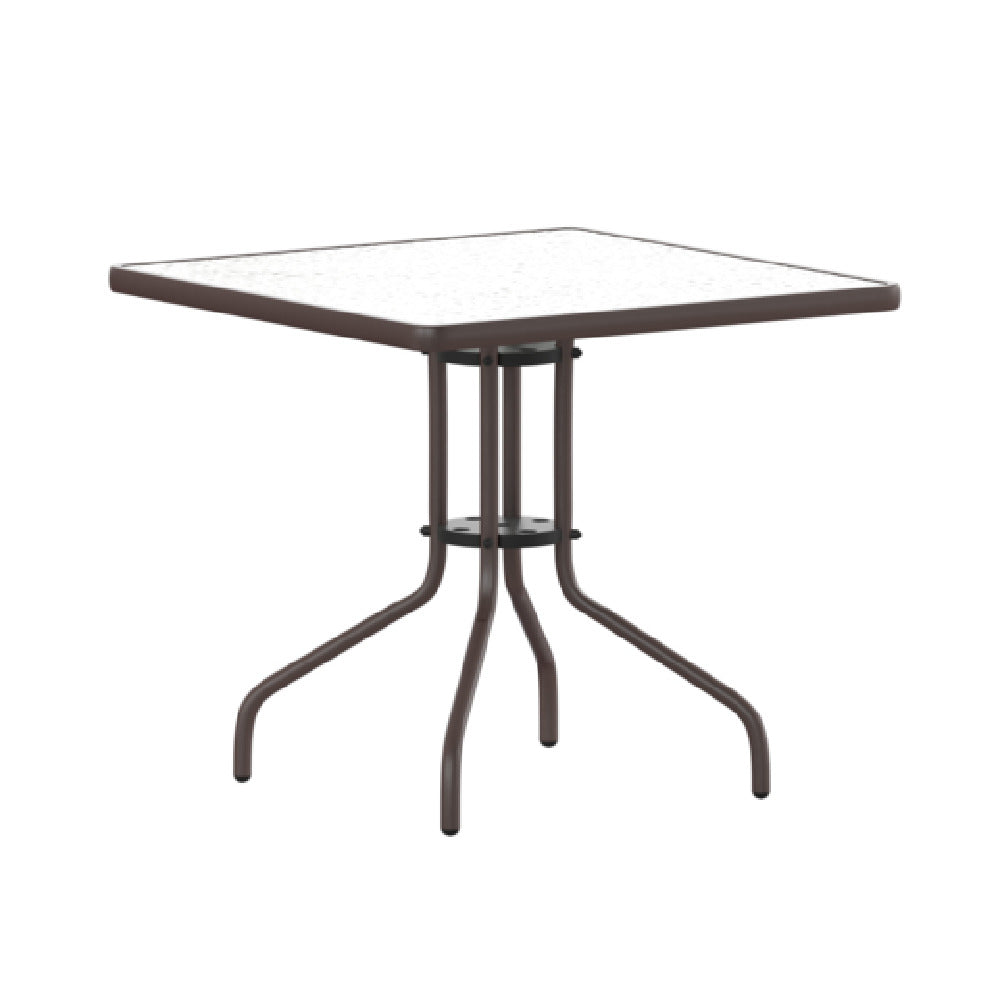 Flash Furniture TLH-073A-2-BZ-GG Barker Patio Table 31-1/2" X 31-1/2" X 28"H Square