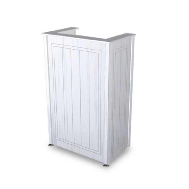 Forbes Industries 3770 - Beacon Outdoor Host Station, 30”W X 18"D X 48”H, Woodgrain HDPE