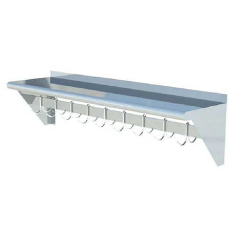 Sapphire Manufacturing SMWP-1248 Overshelf With Pot Rack Wall-mounted 48"W X 12"D