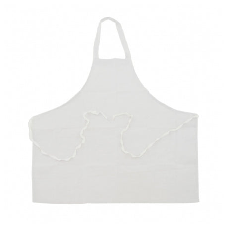 Chef Approved 1670263WH Bib Apron 34" X 34" No Pockets