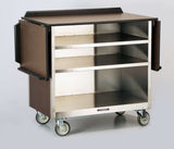 Lakeside 675 Beverage Service Cart Drop Leaves (3) 21" X 35" Interior Shelves