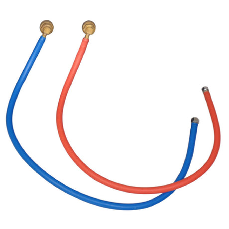 BK Resources WL-36 Flexible Water Line Connectors Color Coded Red And Blue (1) Hot And (1) Cold Line Per Kit