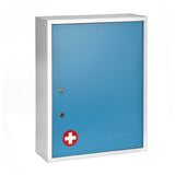 Alpine Industries ADI999-04-BLU Medical Security Cabinet 16"W X 6"D X 21"H Large Dual Lock